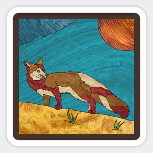 Desert Fox Sticker